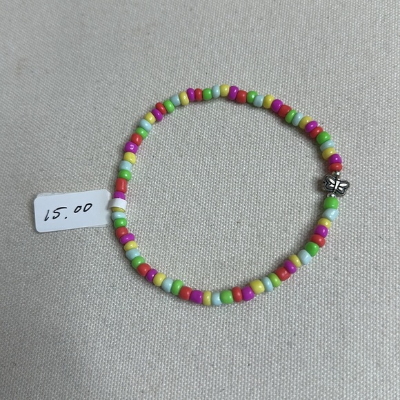 Great Gift Idea Summer Vibe Tumblr And Multi Colored Butterfly Anklet - Picture 5 of 6